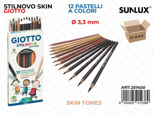 Ast. 12GIOTTO Stilnovo Skin Tones 3.3MM