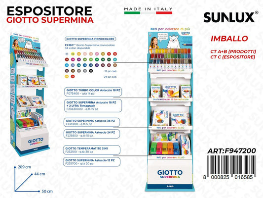 Esp. Giotto Supermina 531PCS Ass. 50*209*44CM