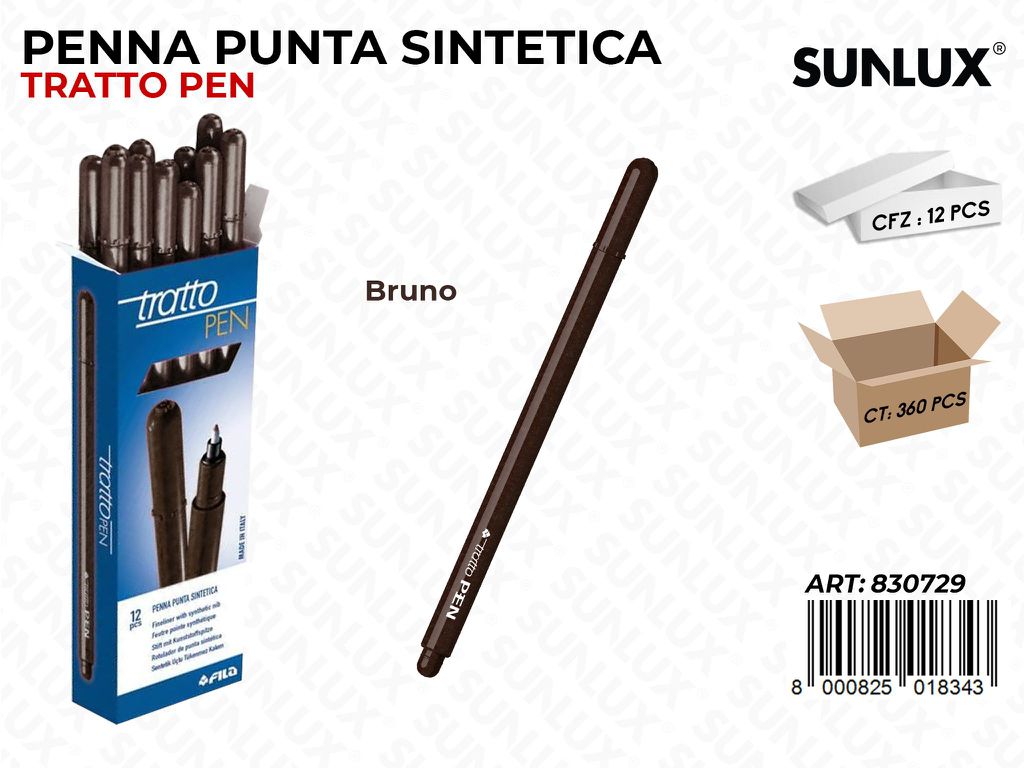 Tratto Pen Metal Bruno Punta F/ Pz da 12