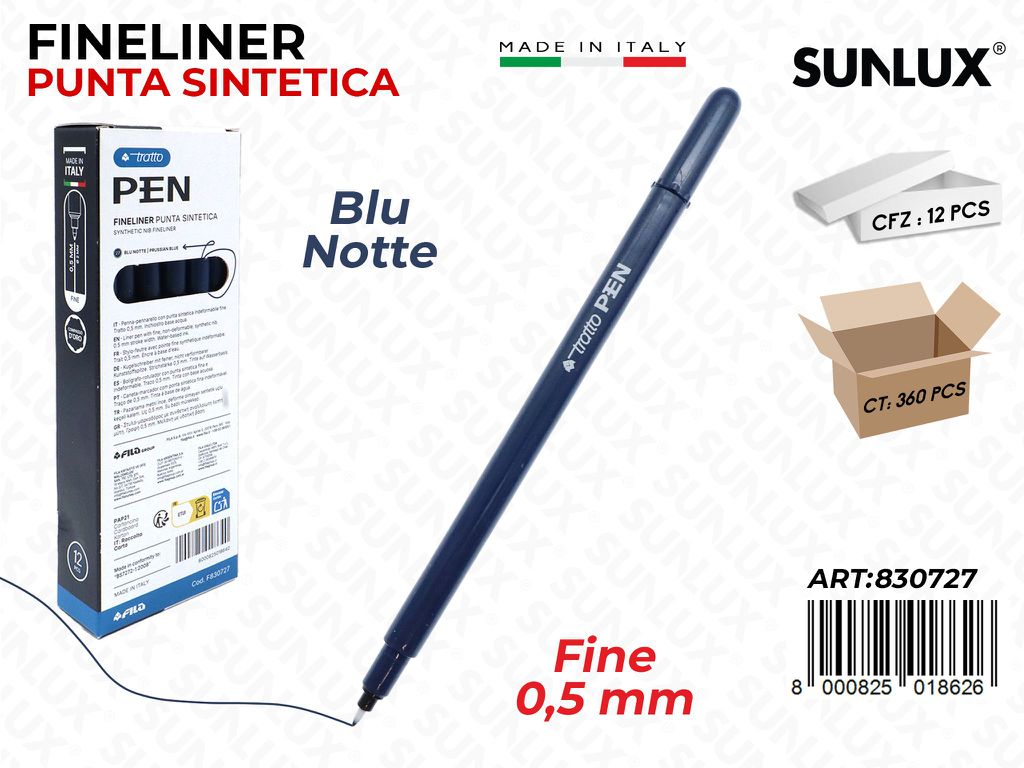 Tratto Pen Blu Notte Punta F