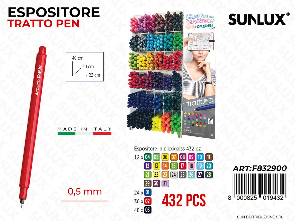 Esp. da Banco Tratto Pen 0.5MM Col. Ass.