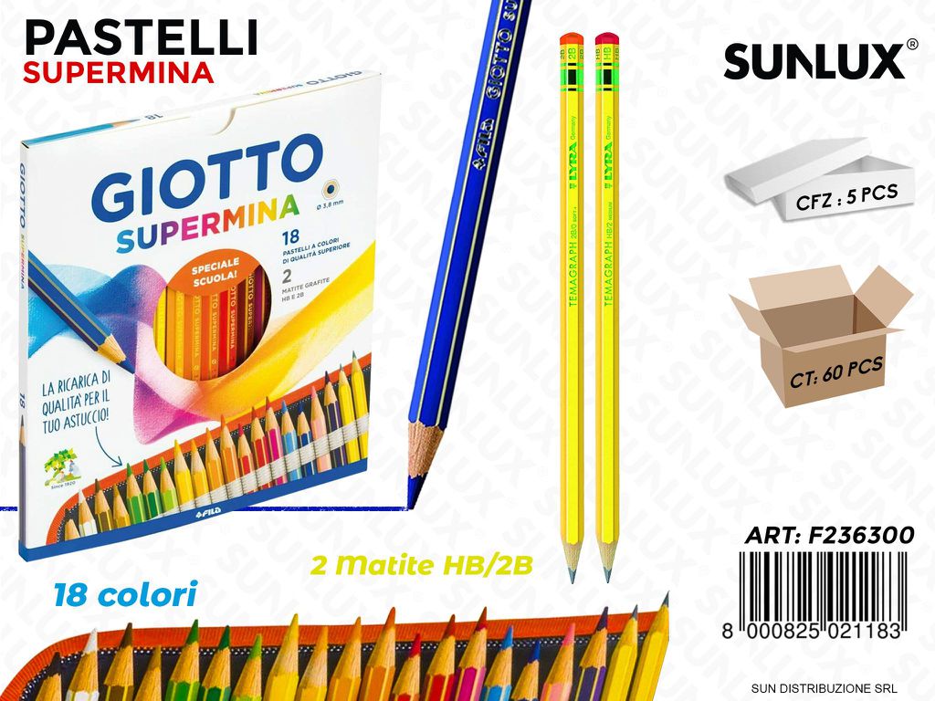 AST.18 Col.giotto SUPERMINA-2 Matite Lyra