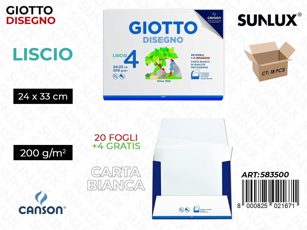 Esp. Gio Disegno 4 24X33 24FF 200G Liscio