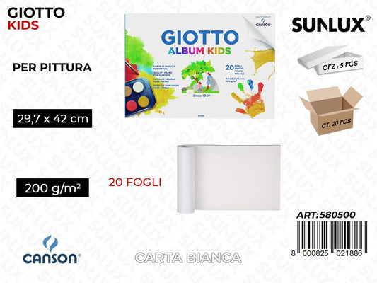 Giotto Album Pittura Kids A3 20FF 200G