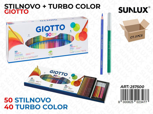 Ast. 90PCS Intense Colors 50STILNOVO-40TURBO Col.