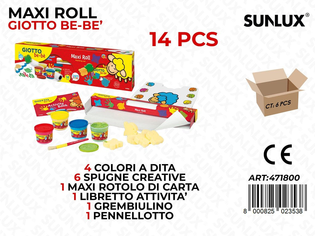 Giotto Bebe Maxi Roll Painting Set da 14PCS