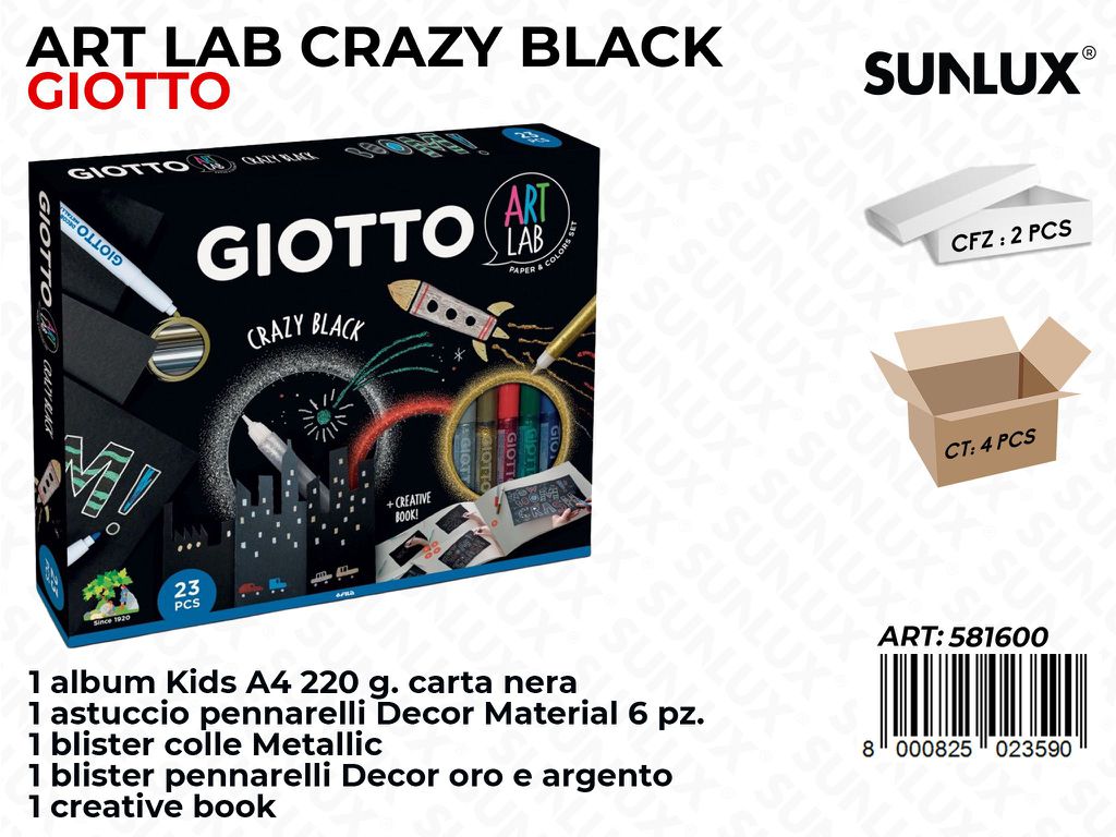 Giotto Art Lab Crazy Black