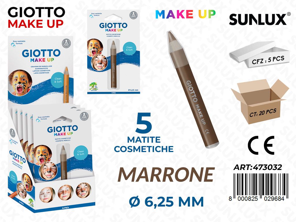 Giotto Make Up Matita Marrone D.6.5MM