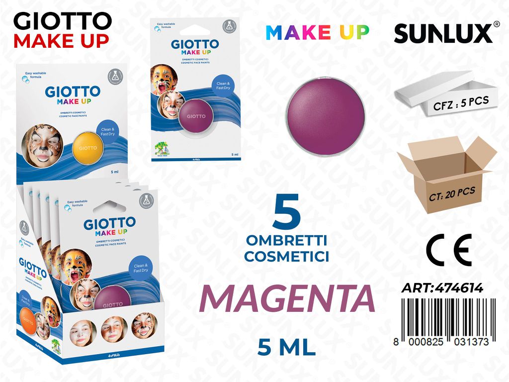 Giotto Make Up Ombretto Magenta da 5ML