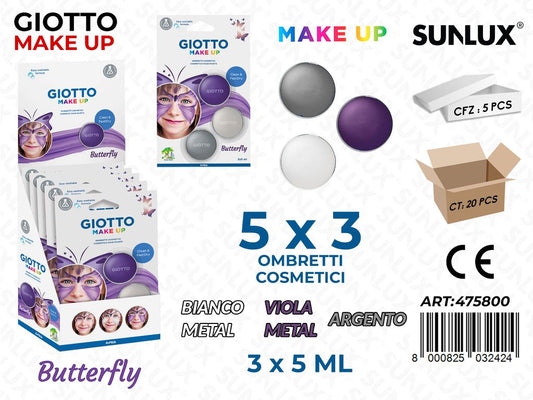 Giotto Make Up Butterfly Tris Ombretto Ass