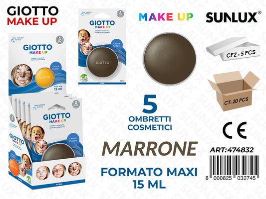 Giotto Make Up Ombretto Maxi Marrone 15ML