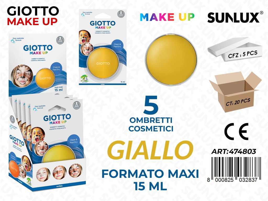 Giotto Make Up Ombretto Maxi Giallo 15ML