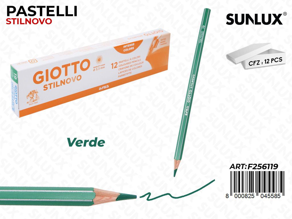 Pastelli Giotto Stilnovo Verde Smeraldo
