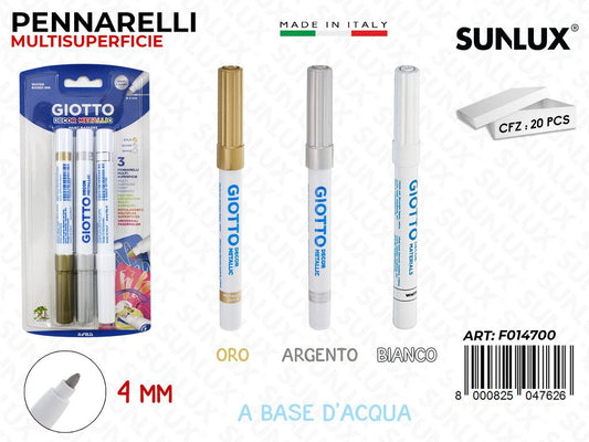 Giotto Decor Metal 3COL. Ass. 4MM