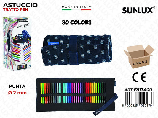 Ast. Rotolo Tratto Pen Jeans Roll 30PCS