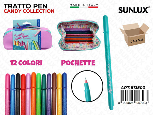 Pochette Tratto Pen Candy 12COL.