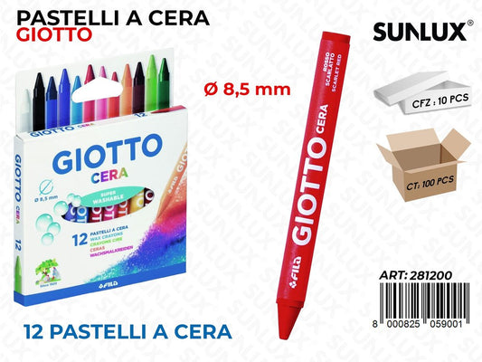Ast. 12 Col. Giotto Cera 8.5MM