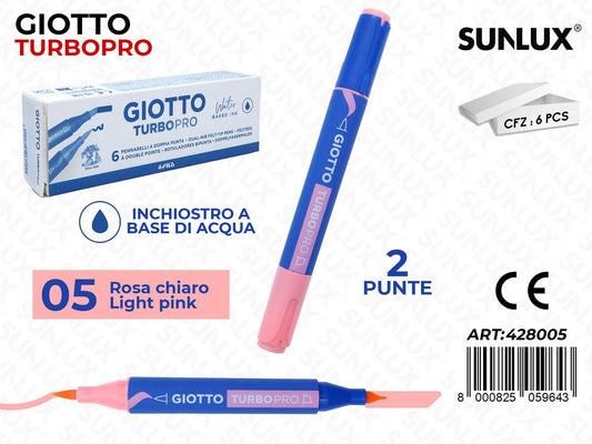 Giotto Turbo Pro 2PUNTE Rosa Chiaro