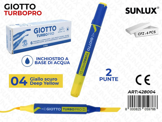 Giotto Turbo Pro 2PUNTE Giallo Scuro