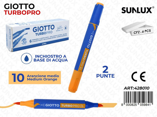 Giotto Turbo Pro 2PUNTE Arancione Medio