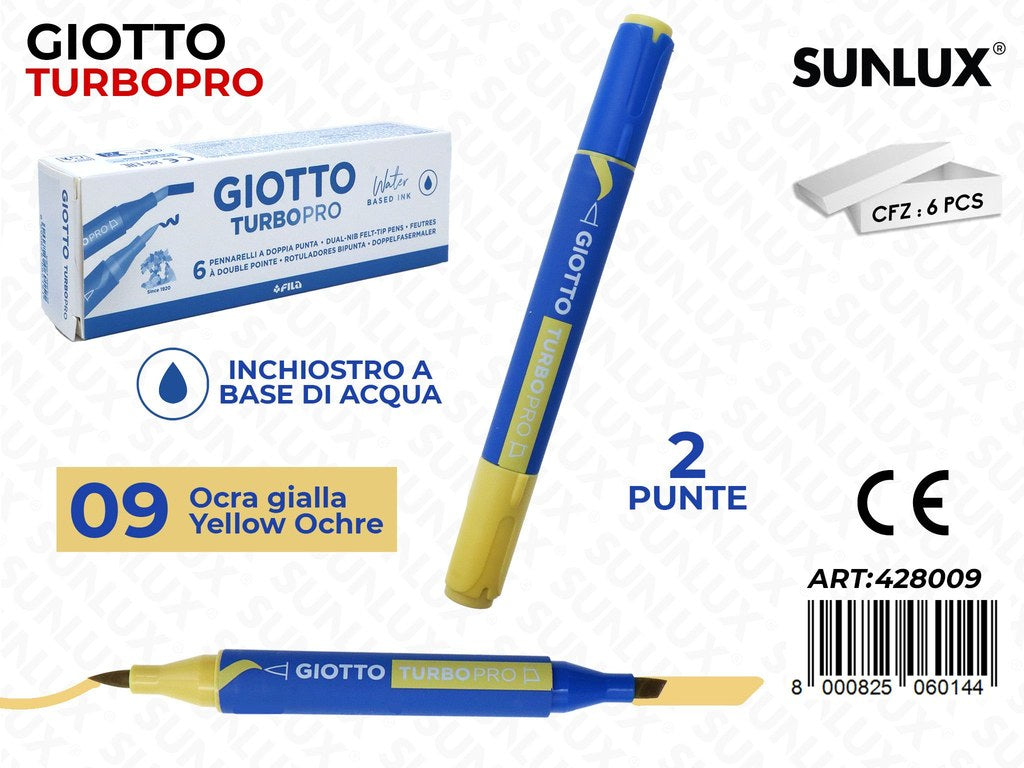 Giotto Turbo Pro 2PUNTE Ocra Gialla