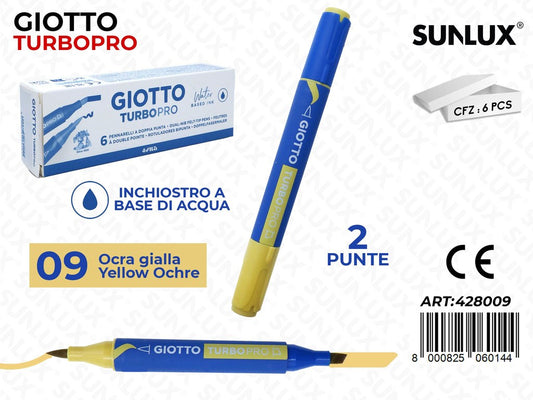 Giotto Turbo Pro 2PUNTE Ocra Gialla