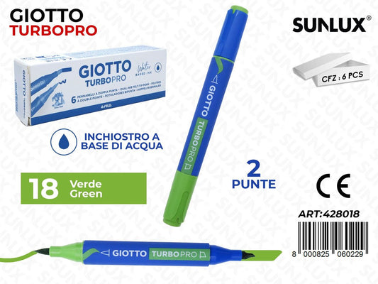 Giotto Turbo Pro 2PUNTE Verde