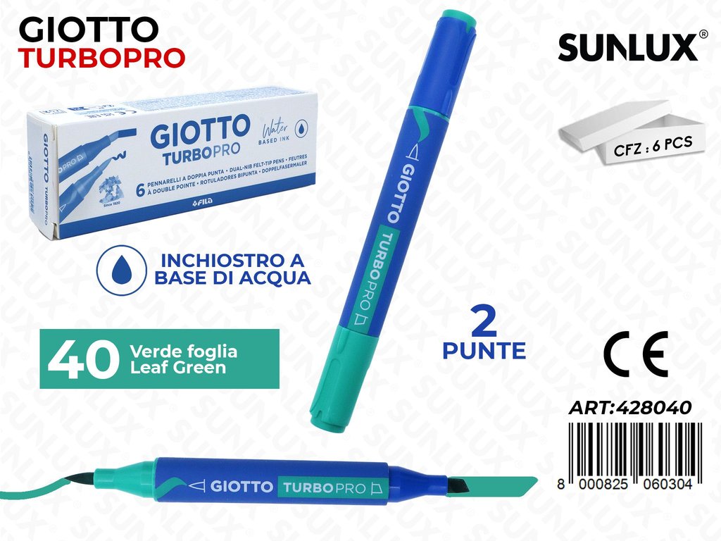 Giotto Turbo Pro 2PUNTE Verde Foglia