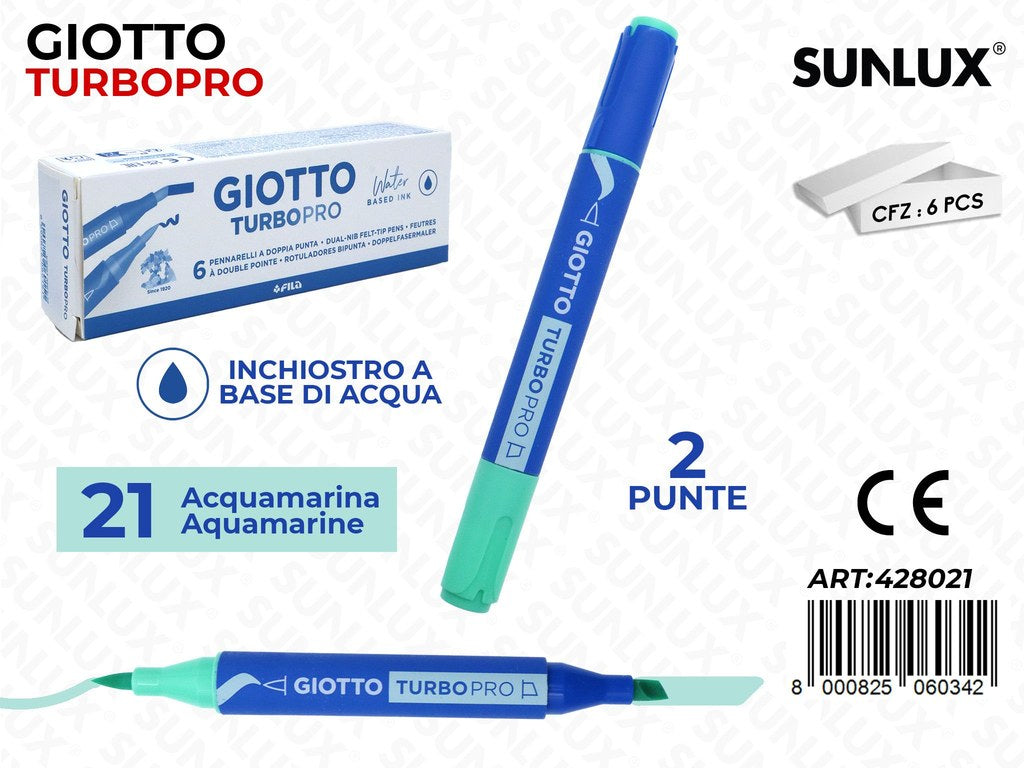 Giotto Turbo Pro 2PUNTE Acquamarina