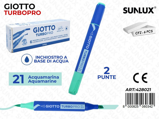 Giotto Turbo Pro 2PUNTE Acquamarina