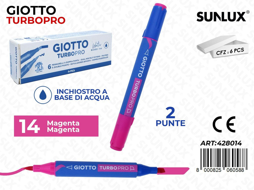 Giotto Turbo Pro 2PUNTE Magenta