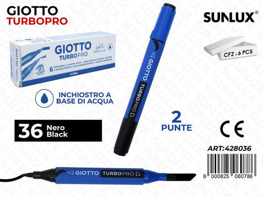 Giotto Turbo Pro 2PUNTE Nero