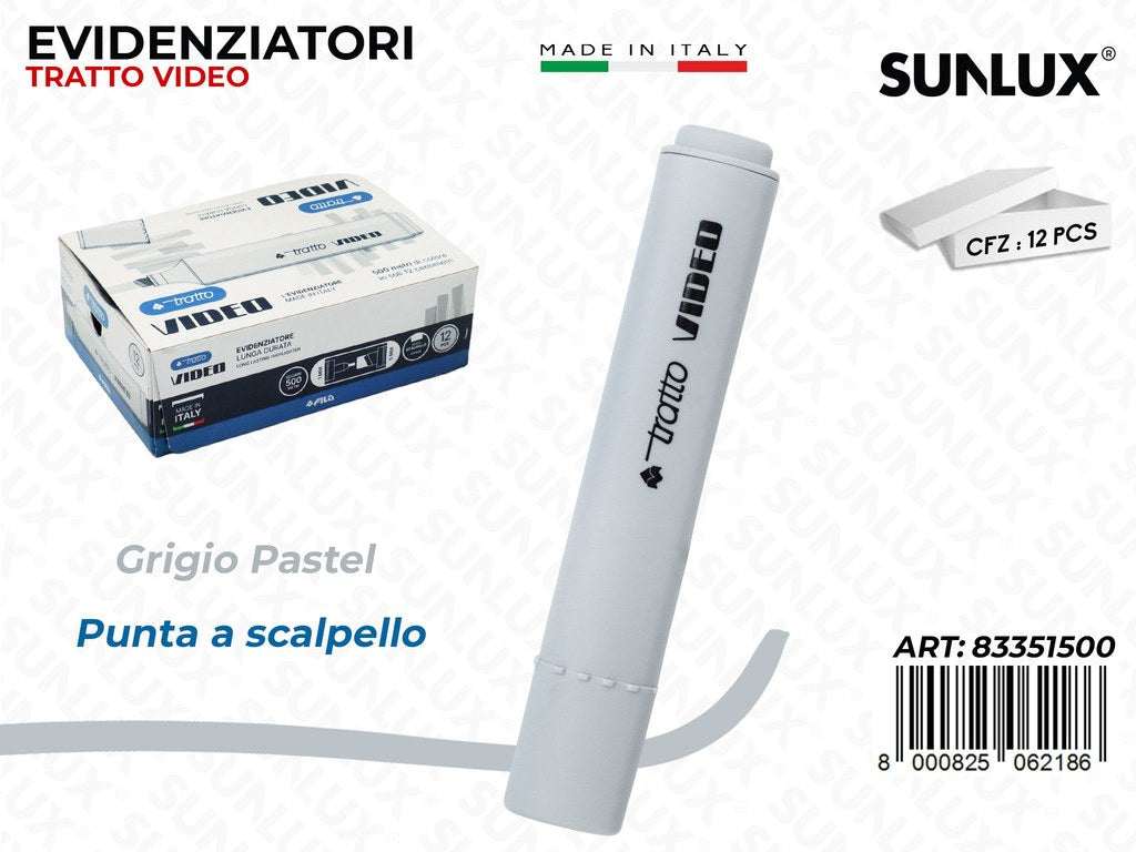 Tratto Video Pastel Grigio