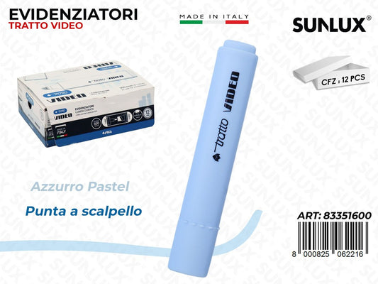 Tratto Video Pastel Azzurro