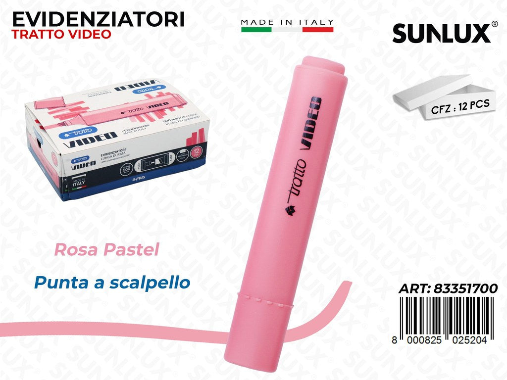 Tratto Video Pastel Rosa