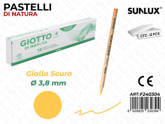 Pastelli Giotto di Natura Giallo Scuro 3.8MM