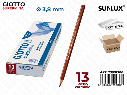 Giotto Supermina Rosso Carminio