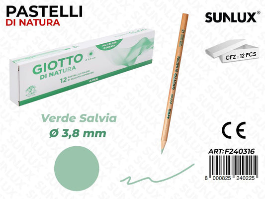 Pastelli Giotto di Natura Verde Salvia 3.8MM