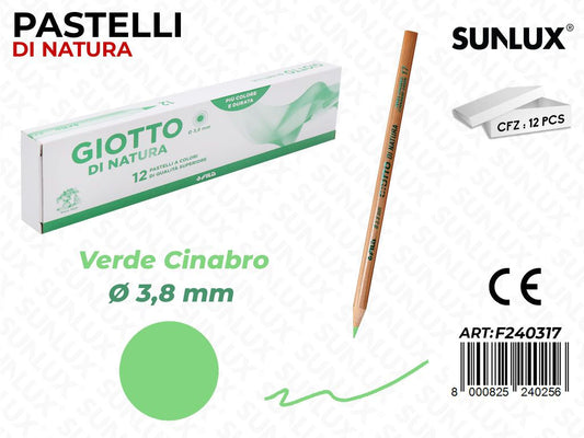 Pastelli Giotto di Natura Verde Cinabro 3.8MM