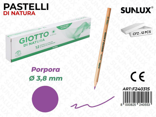Pastelli Giotto di Natura Porpora 3.8MM
