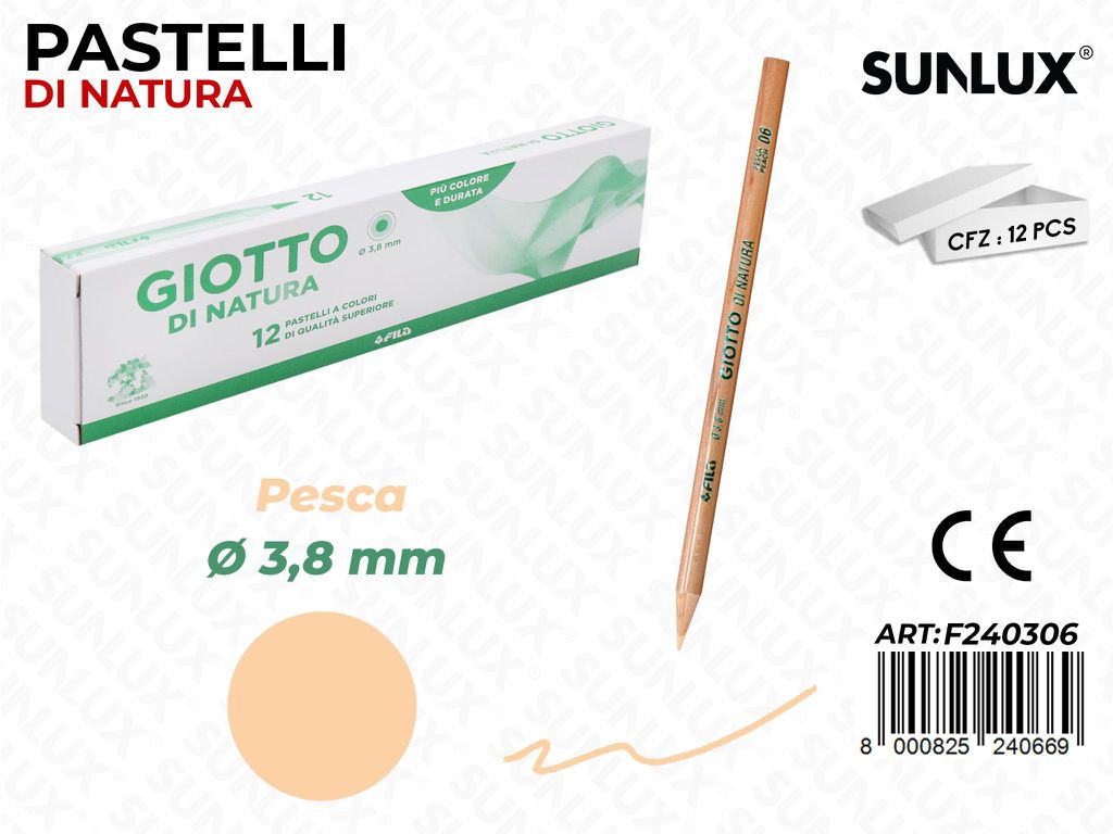 Pastelli Giotto di Natura Pesca 3.8MM