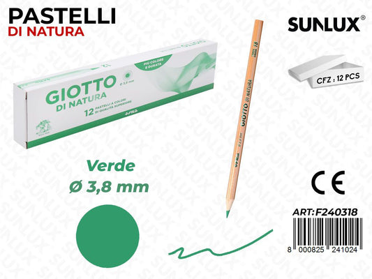 Pastelli Giotto di Natura Verde 3.8MM