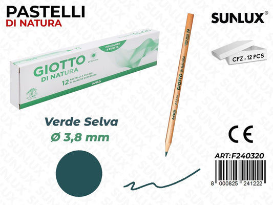 Pastelli Giotto di Natura Verde Selva 3.8MM