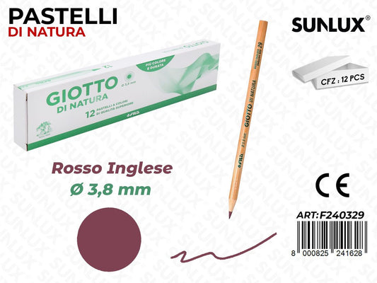 Pastelli Giotto di Natura Rosso Inglese 3.8MM