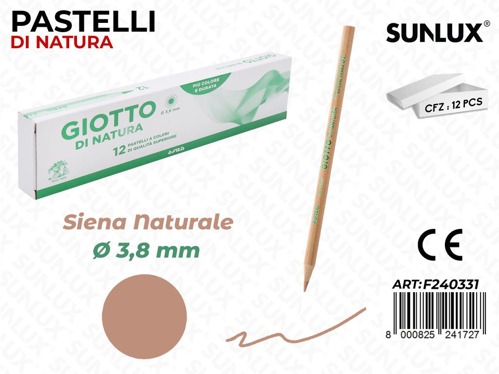 Pastelli Giotto di Natura Terra di Siena 3.8MM