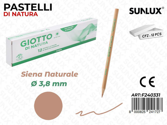 Pastelli Giotto di Natura Terra di Siena 3.8MM
