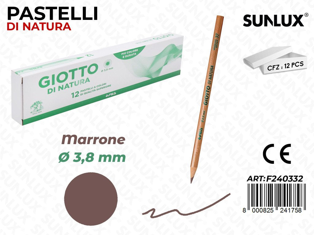 Pastelli Giotto di Natura Marrone 3.8MM