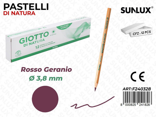 Pastelli Giotto di Natura Rosso Geranio 3.8MM
