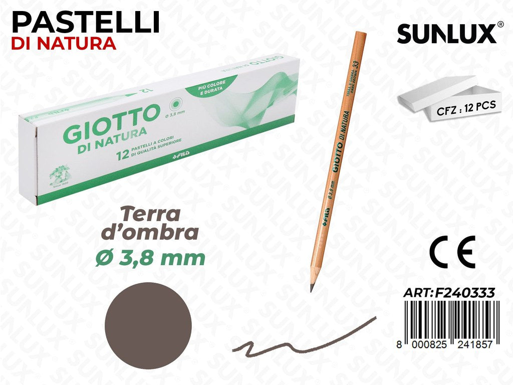 Pastelli Giotto di Natura Terra Ombra 3.8MM