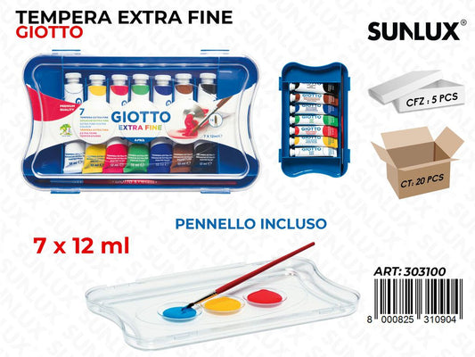 Sca. Tempere Giotto Extra Fine 7X12ML